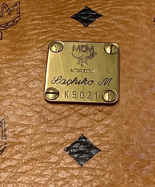 MCM（エムシーエム）MCM (エムシーエム) ミニボストンバッグ ブラウンの古着・服飾アイテム