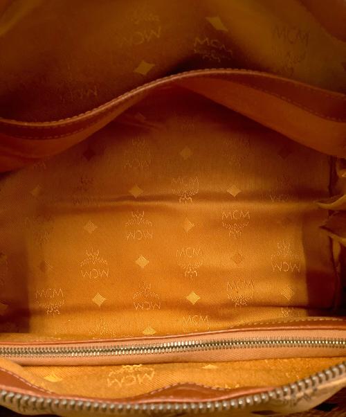 MCM（エムシーエム）MCM (エムシーエム) ミニボストンバッグ ブラウンの古着・服飾アイテム