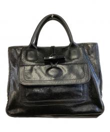 LONGCHAMP（ロンシャン）の古着「ハンドバッグ」｜ブラック
