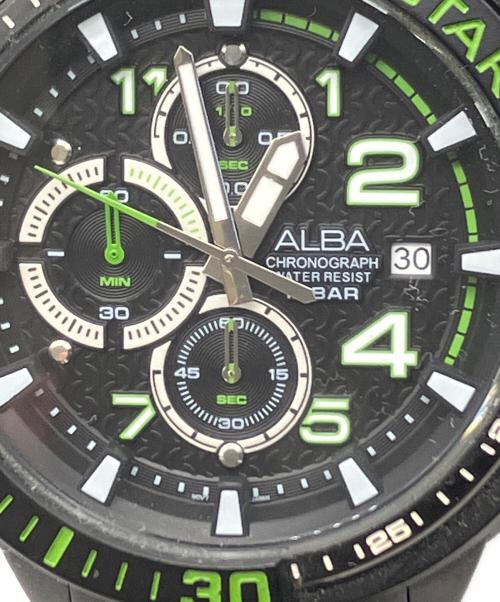ALBA（アルバ）ALBA (アルバ) クロノグラフ グリーンの古着・服飾アイテム