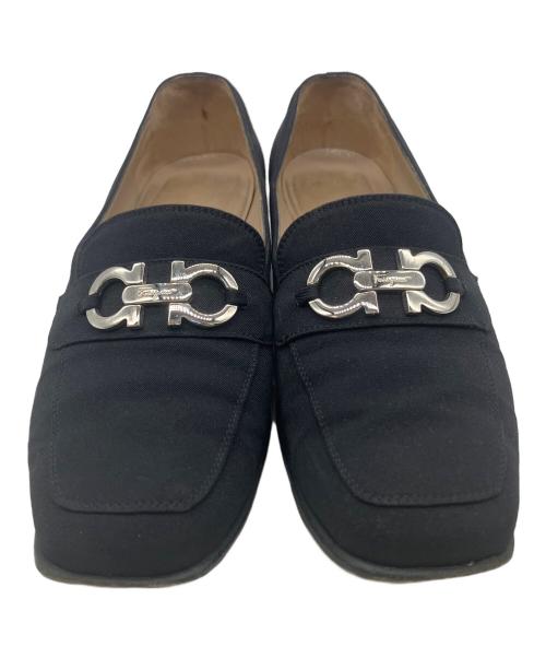 Salvatore Ferragamo（サルヴァトーレ フェラガモ）Salvatore Ferragamo (サルヴァトーレ フェラガモ) ビットローファー ブラック サイズ:8 1/2の古着・服飾アイテム