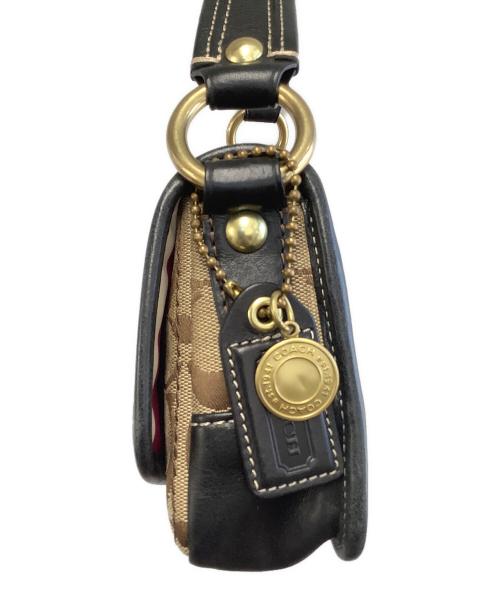 COACH（コーチ）COACH (コーチ) ワンショルダーバッグ ベージュ×ネイビーの古着・服飾アイテム