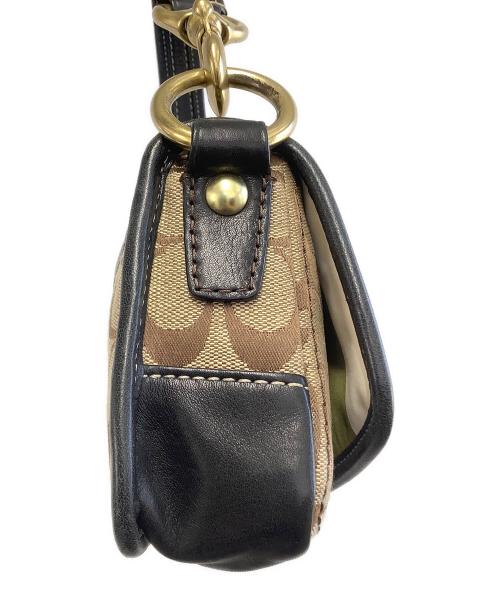 COACH（コーチ）COACH (コーチ) ワンショルダーバッグ ベージュ×ネイビーの古着・服飾アイテム