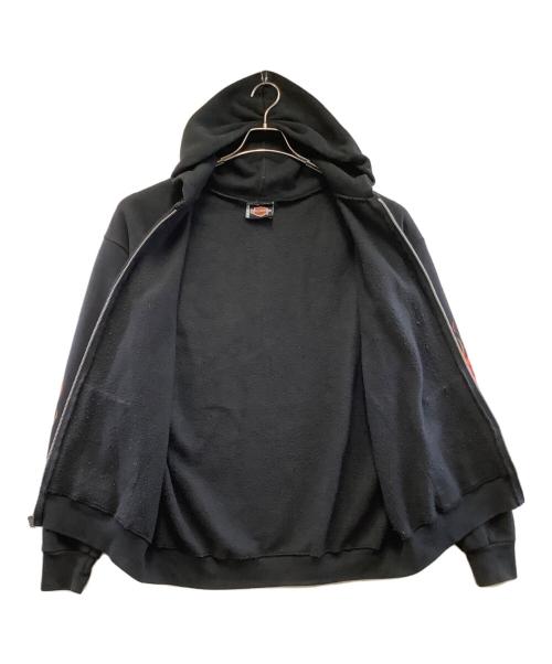 HARLEY-DAVIDSON（ハーレーダビッドソン）HARLEY-DAVIDSON (ハーレーダビッドソン) LEE (リー) ジップパーカー ブラック サイズ:Lの古着・服飾アイテム