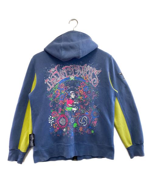 CHILL OUT PLANET（チルアウトプラネット）CHILL OUT PLANET (チルアウトプラネット) ジップパーカー ネイビー サイズ:Lの古着・服飾アイテム