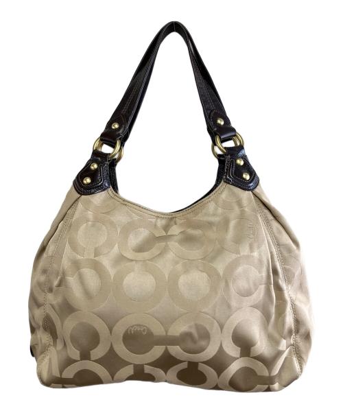 COACH（コーチ）COACH (コーチ) バッグ ベージュ×ブラウンの古着・服飾アイテム