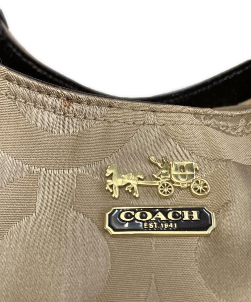 COACH（コーチ）COACH (コーチ) バッグ ベージュ×ブラウンの古着・服飾アイテム