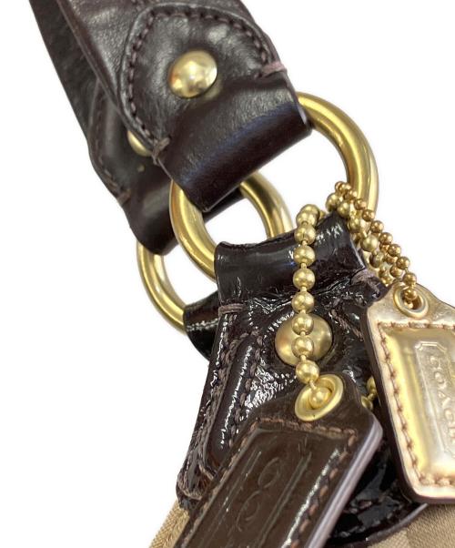 COACH（コーチ）COACH (コーチ) バッグ ベージュ×ブラウンの古着・服飾アイテム