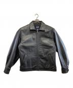 GAPギャップ）の古着「レザージャケット」｜ブラック