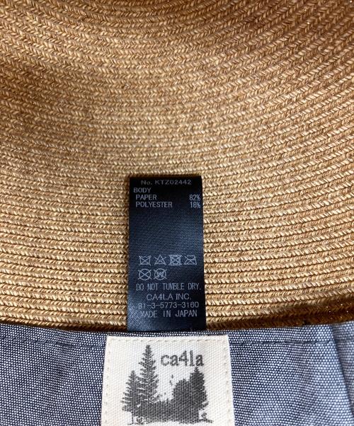CA4LA（カシラ）CA4LA (カシラ) ストローハット ベージュ サイズ:記載なしの古着・服飾アイテム
