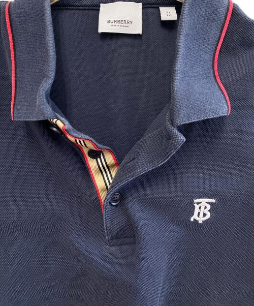 BURBERRY LONDON（バーバリーロンドン）BURBERRY LONDON (バーバリーロンドン) TB刺繍ロゴポロシャツ ネイビー サイズ:XLの古着・服飾アイテム
