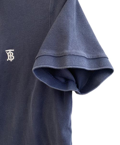 BURBERRY LONDON（バーバリーロンドン）BURBERRY LONDON (バーバリーロンドン) TB刺繍ロゴポロシャツ ネイビー サイズ:XLの古着・服飾アイテム
