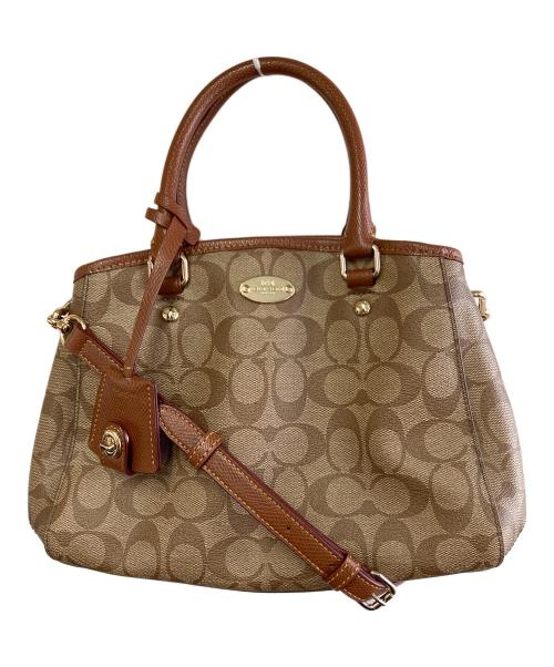 COACH（コーチ）COACH (コーチ) ハンドバッグ ブラウンの古着・服飾アイテム
