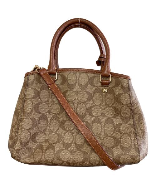 COACH（コーチ）COACH (コーチ) ハンドバッグ ブラウンの古着・服飾アイテム