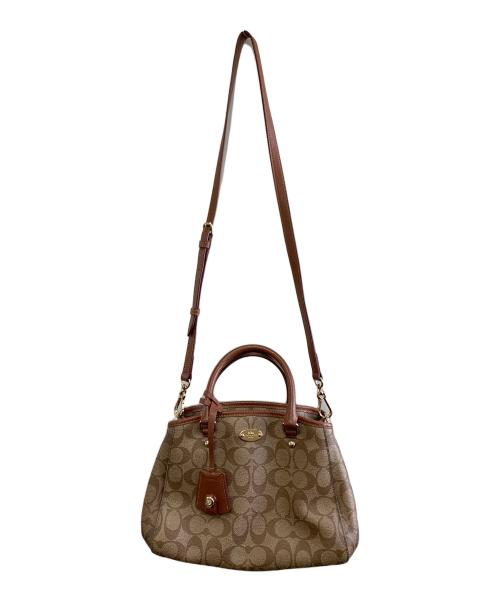 COACH（コーチ）COACH (コーチ) ハンドバッグ ブラウンの古着・服飾アイテム