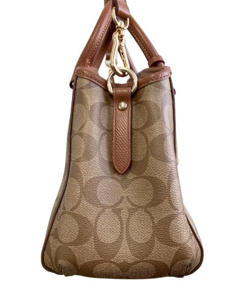COACH（コーチ）COACH (コーチ) ハンドバッグ ブラウンの古着・服飾アイテム