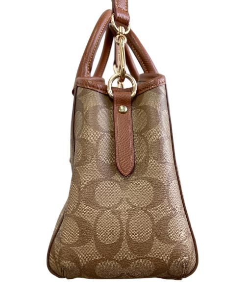 COACH（コーチ）COACH (コーチ) ハンドバッグ ブラウンの古着・服飾アイテム