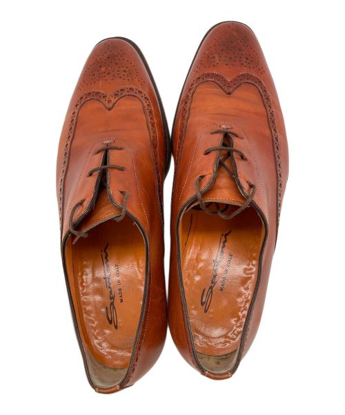 Santoni（サントーニ）Santoni (サントーニ) レザーシューズ ブラウン サイズ:7 1/2の古着・服飾アイテム