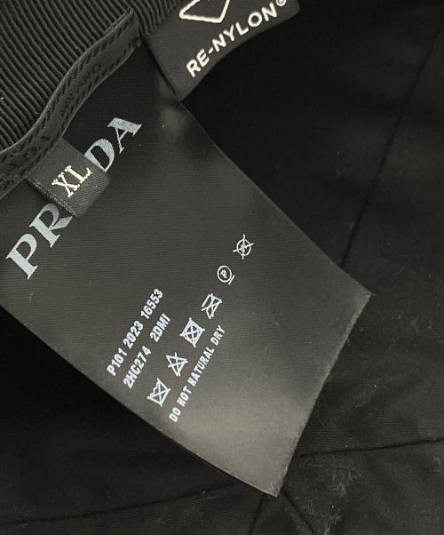 PRADA（プラダ）PRADA (プラダ) キャップ ブラック サイズ:XLの古着・服飾アイテム