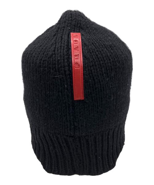 PRADA SPORTS（プラダスポーツ）PRADA SPORTS (プラダスポーツ) ニット帽 ブラックの古着・服飾アイテム