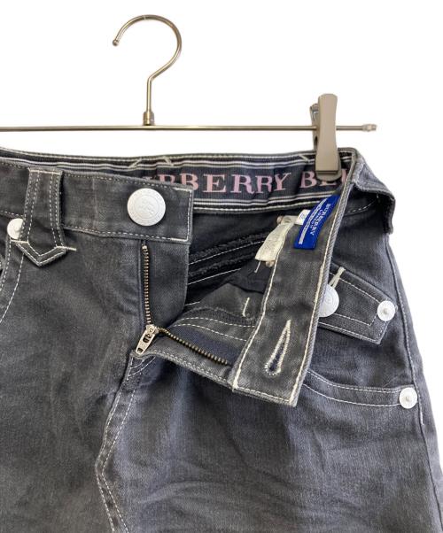BURBERRY BLUE LABEL（バーバリー ブルー レーベル）BURBERRY BLUE LABEL (バーバリー ブルー レーベル) ショートデニム ブラック サイズ:25の古着・服飾アイテム