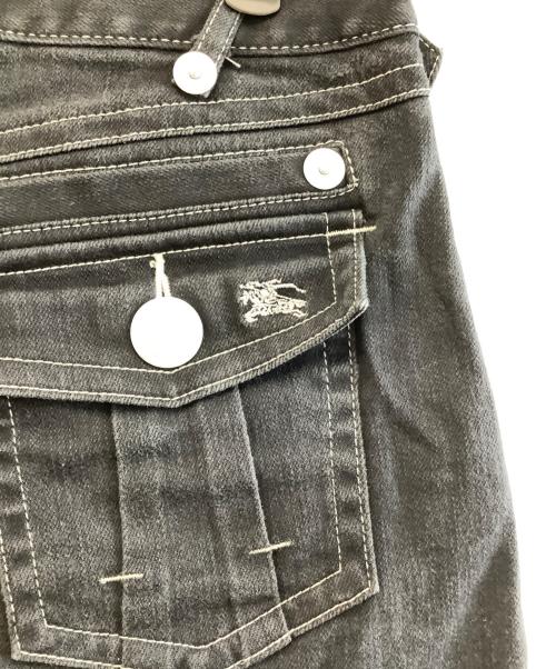 BURBERRY BLUE LABEL（バーバリー ブルー レーベル）BURBERRY BLUE LABEL (バーバリー ブルー レーベル) ショートデニム ブラック サイズ:25の古着・服飾アイテム