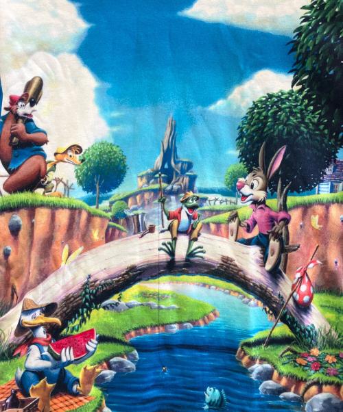 DISNEY（ディズニー）DISNEY (ディズニー) 長袖カットソー ブルー サイズ:Lの古着・服飾アイテム