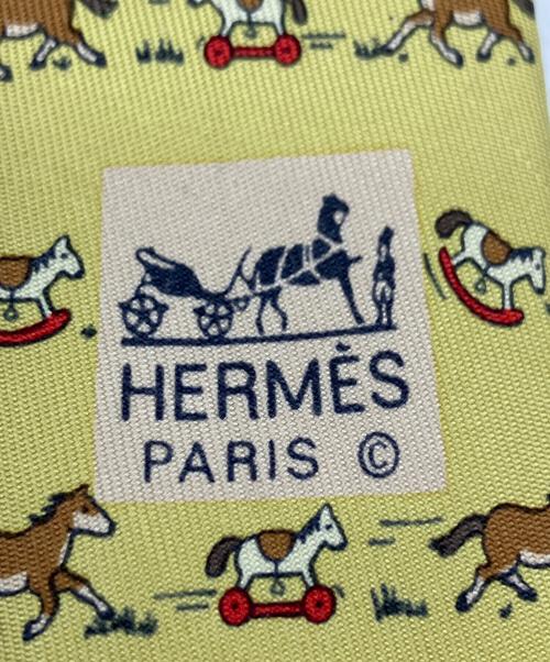 HERMES（エルメス）HERMES (エルメス) ネクタイ イエロー サイズ:不明の古着・服飾アイテム