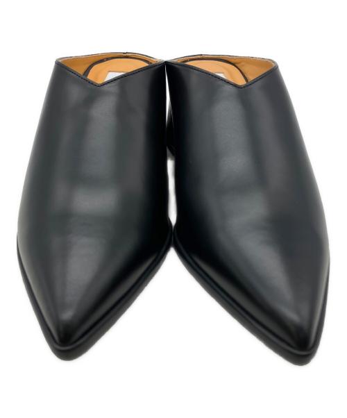 UNITED ARROWS（ユナイテッドアローズ）UNITED ARROWS (ユナイテッドアローズ) ポインテッドトゥミュール ブラック サイズ:36の古着・服飾アイテム