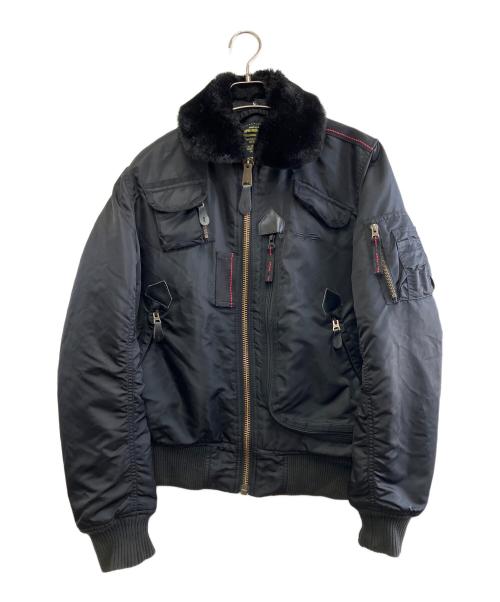 ALPHA（アルファ）ALPHA (アルファ) フライトジャケット ブラック サイズ:Mの古着・服飾アイテム