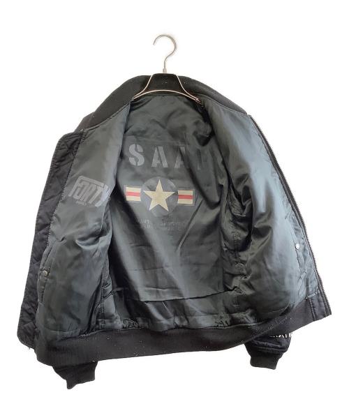 AVIREX（アヴィレックス）AVIREX (アヴィレックス) MA-1ジャケット ブラック サイズ:Mの古着・服飾アイテム