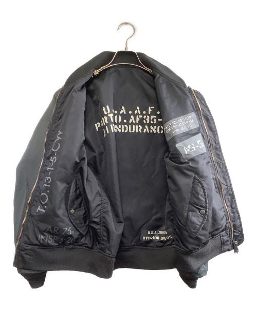 AVIREX（アヴィレックス）AVIREX (アヴィレックス) MA-1ジャケット ブラック サイズ:Mの古着・服飾アイテム