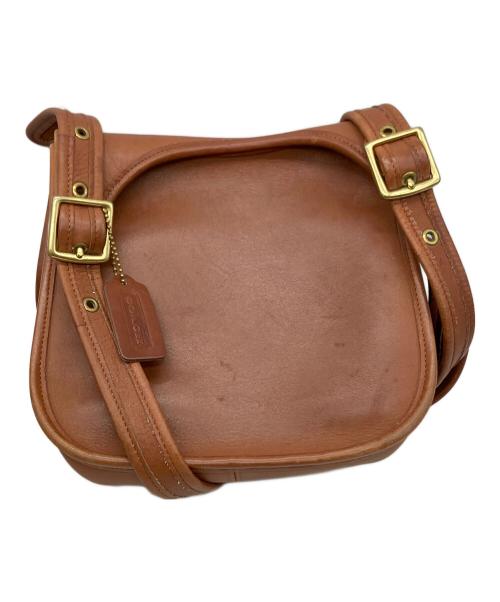 COACH（コーチ）COACH (コーチ) レザーショルダーバッグ ブラウンの古着・服飾アイテム