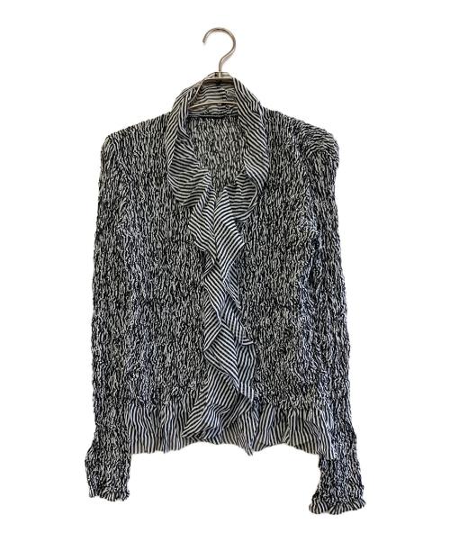 ISSEY MIYAKE FETE（イッセイミヤケフェット）ISSEY MIYAKE FETE (イッセイミヤケフェット) 薄手カーディガン ブラック サイズ:02の古着・服飾アイテム