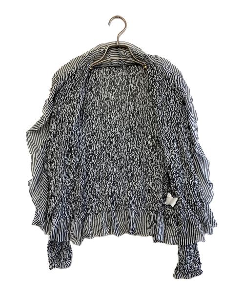 ISSEY MIYAKE FETE（イッセイミヤケフェット）ISSEY MIYAKE FETE (イッセイミヤケフェット) 薄手カーディガン ブラック サイズ:02の古着・服飾アイテム