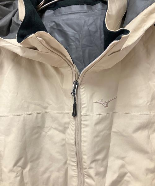 MIZUNO（ミズノ）MIZUNO (ミズノ) セットアップレインスーツ ベージュ×ブラック サイズ:Mの古着・服飾アイテム
