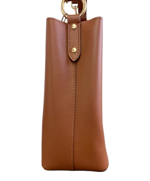 COACH（コーチ）COACH (コーチ) 2WAYバッグ ブラウン×レッドの古着・服飾アイテム
