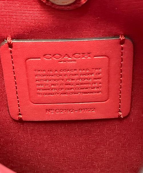 COACH（コーチ）COACH (コーチ) 2WAYバッグ ブラウン×レッドの古着・服飾アイテム