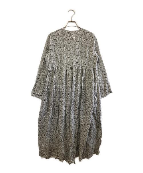 ne quittez pas（ヌキテパ）ne quittez pas (ヌキテパ) 長袖ワンピース ベージュ×ブラック サイズ:不明の古着・服飾アイテム