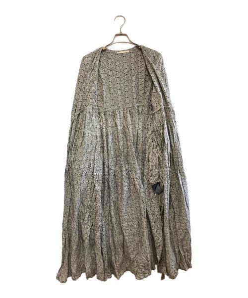 ne quittez pas（ヌキテパ）ne quittez pas (ヌキテパ) 長袖ワンピース ベージュ×ブラック サイズ:不明の古着・服飾アイテム