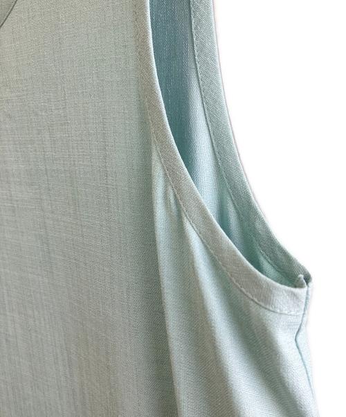 ADEAM（アディアム）ADEAM (アディアム) ノースリーブワンピース ブルーの古着・服飾アイテム