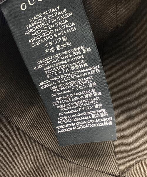 GUCCI（グッチ）GUCCI (グッチ) GGキャンバス ベースボールキャップ ベージュ×ブラウンの古着・服飾アイテム