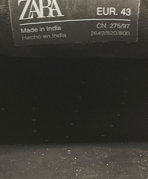 ZARA（ザラ）ZARA (ザラ) コインローファー ブラック サイズ:43の古着・服飾アイテム