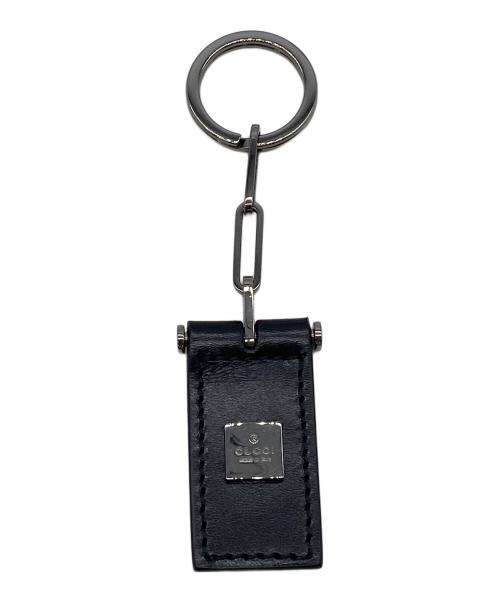 GUCCI（グッチ）GUCCI (グッチ) レザーキーリング ブラックの古着・服飾アイテム