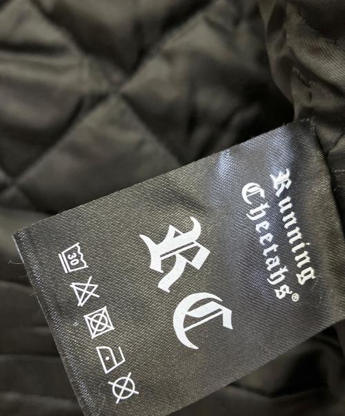 RunningCheetahs（ランニングチーターズ）RunningCheetahs (ランニングチーターズ) Fレザージャケット ブラック×イエロー サイズ:Lの古着・服飾アイテム