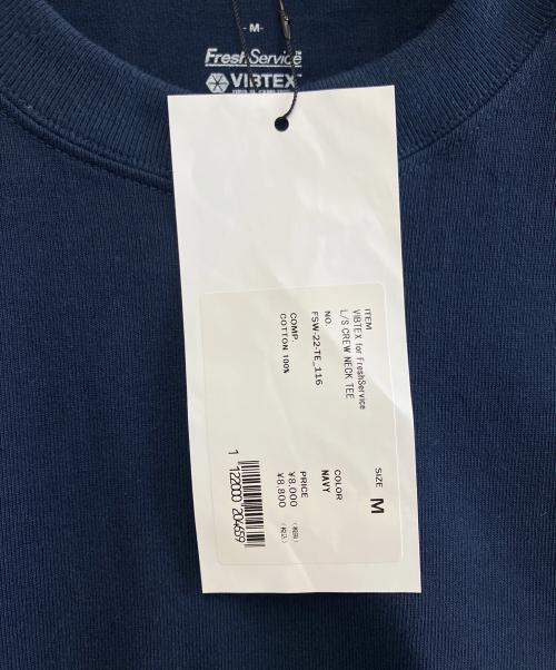 FreshService（フレッシュサービス）FreshService (フレッシュサービス) 長袖カットソー ネイビー サイズ:M 未使用品の古着・服飾アイテム