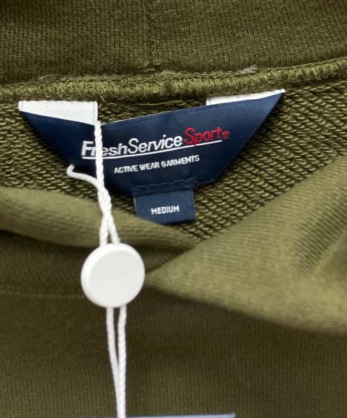 FreshService（フレッシュサービス）FreshService (フレッシュサービス) プルオーバーパーカー グリーン サイズ:M 未使用品の古着・服飾アイテム
