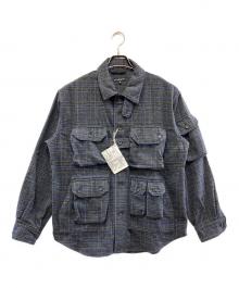 Engineered Garments（エンジニアド ガーメンツ）の古着「EXPLORER SHIRT JACKET – POLY WOOL GLEN PLAID」｜ネイビー×グレー