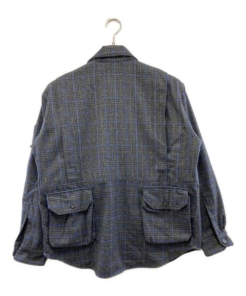Engineered Garments（エンジニアド ガーメンツ）Engineered Garments (エンジニアド ガーメンツ) EXPLORER SHIRT JACKET – POLY WOOL GLEN PLAID ネイビー×グレー サイズ:S 未使用品の古着・服飾アイテム