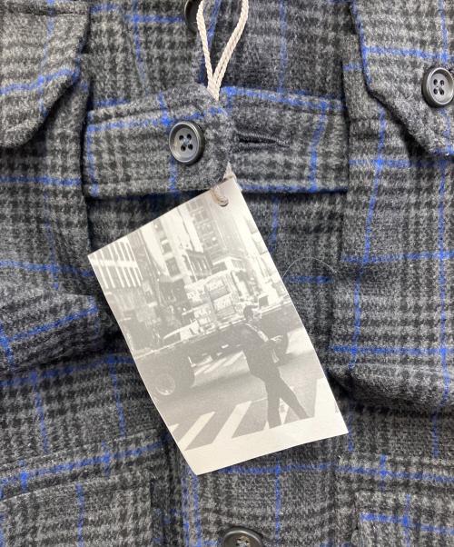 Engineered Garments（エンジニアド ガーメンツ）Engineered Garments (エンジニアド ガーメンツ) EXPLORER SHIRT JACKET – POLY WOOL GLEN PLAID ネイビー×グレー サイズ:S 未使用品の古着・服飾アイテム